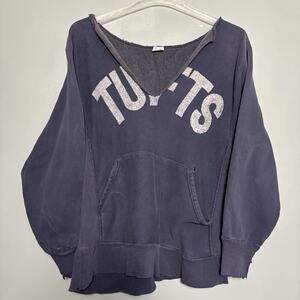 Vintage 90’s Tufts University Champion Pullover Sweatshirt Hoodie Worn Large USA